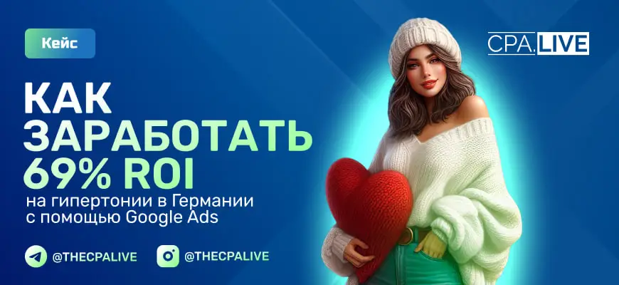 Кейс: ROI 69% на гипертонии в Германии с Google Ads в соло