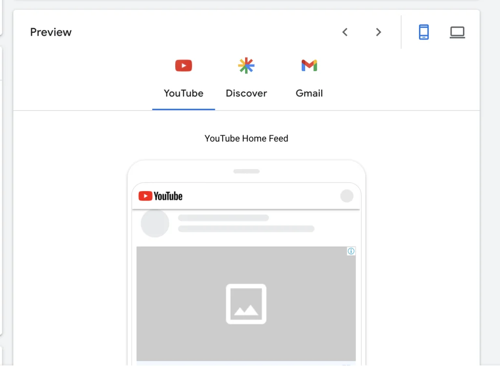 Пример размещения в YouTube на мобайле.