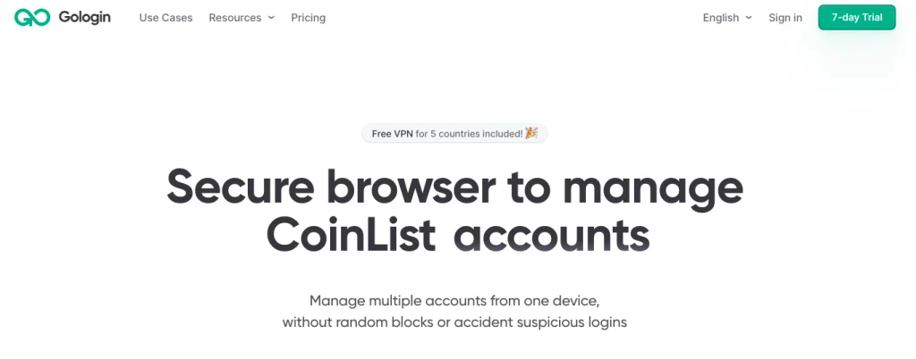 Антидетект-браузер GoLogin занимает 4 место в нашем рейтинге