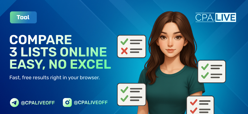 Compare 3 Lists Online – Find Matches and Differences